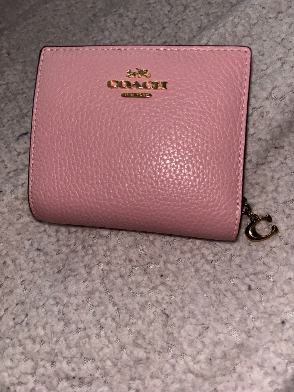 Coach carnation pink soft leather Snap Wallet